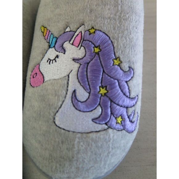 Lola Women's Size Medium (6.5-7.5) Believe In Your Dreams Unicorn Slippers - Picture 5 of 7